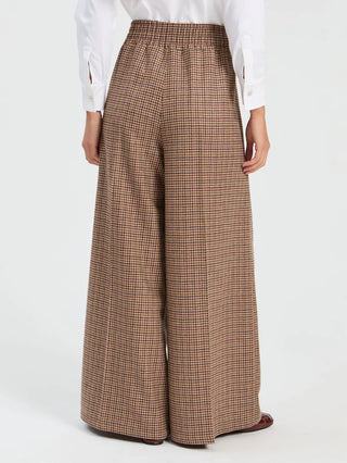Burgundy Houndstooth Trousers