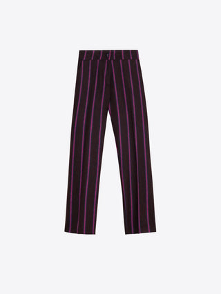 Brown pink stripe pant