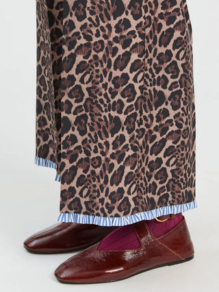 LEOPARD AND STRIPE MINI TROUSERS