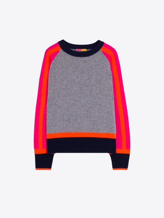 GREY COLOUR BLOCK JERSEY