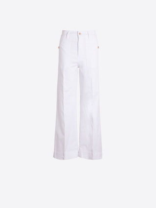 High Waisted White Jeans