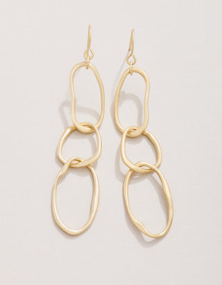 River Club Earrings Gold