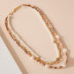 Layered Pearls Chain Necklace