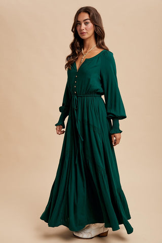 Lace Inset Maxi Dress