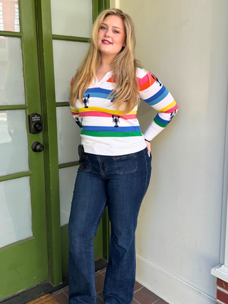 Multicolor Striped Lobster Shirt