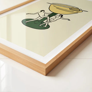 Vintage Martini Wall Art Print Retro Vintage Bar Home Decor