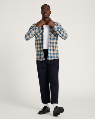 Plaid Snap Front Wyatt Cotton Shirt