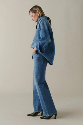 NCE - wide leg jeans 31" blue mist