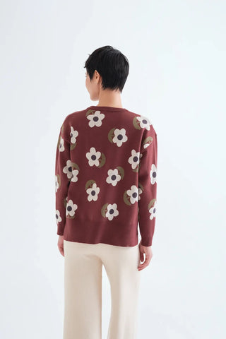 Santini Jacquard Knit Sweater