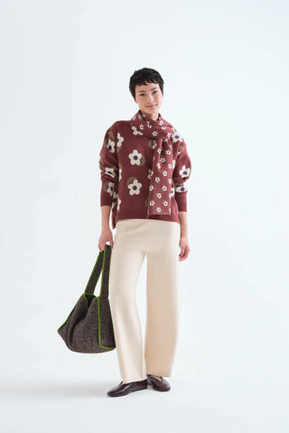 Santini Jacquard Knit Sweater
