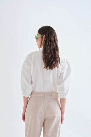 White Button Down Fun Multi Color Buttons