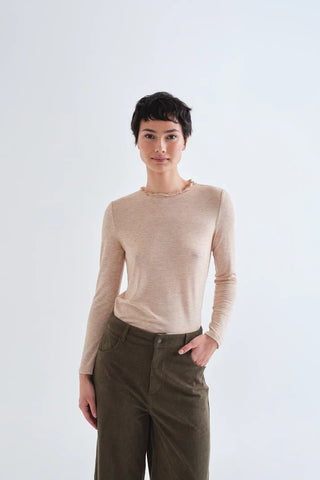 Beige Basic T-Shirt