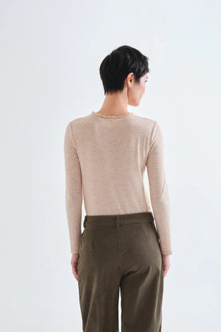 Beige Basic T-Shirt