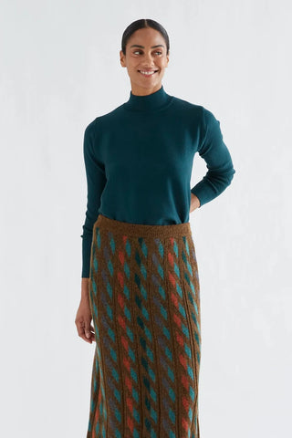 Basic ribbed turtleneck sweater