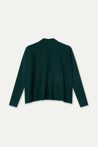 Basic ribbed turtleneck sweater