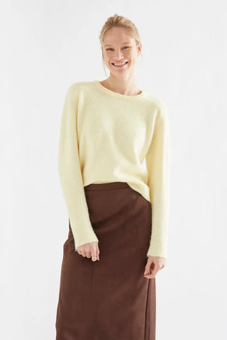 Light Yellow Wool Blend Sweater