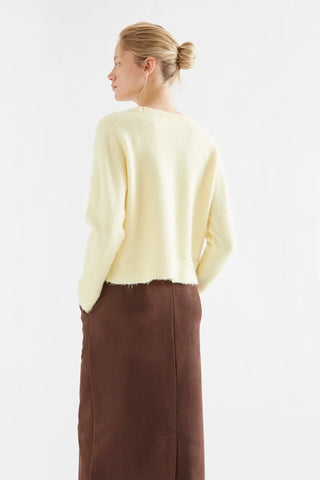 Light Yellow Wool Blend Sweater