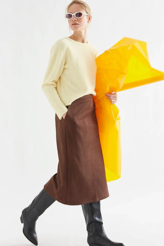 Light Yellow Wool Blend Sweater