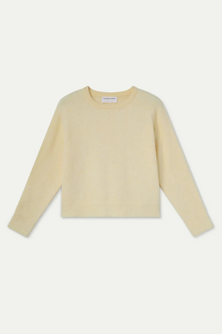 Light Yellow Wool Blend Sweater