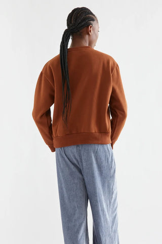 Jewel Neck Sweatshirt