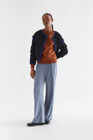 Jewel Neck Sweatshirt