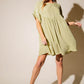 Babydoll Dress - Grass Green