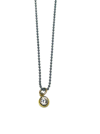 Venus Sterling Silver Necklace w/ Bezel Set