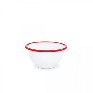 Vintage Small Footed Bowl - Red Rim