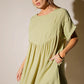 Babydoll Dress - Grass Green