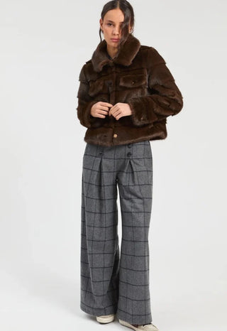 BROWN FUR JACKET