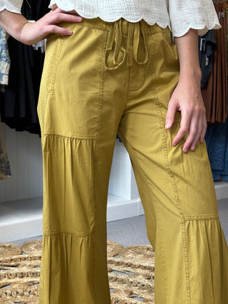 Terraced Wide Leg Pant