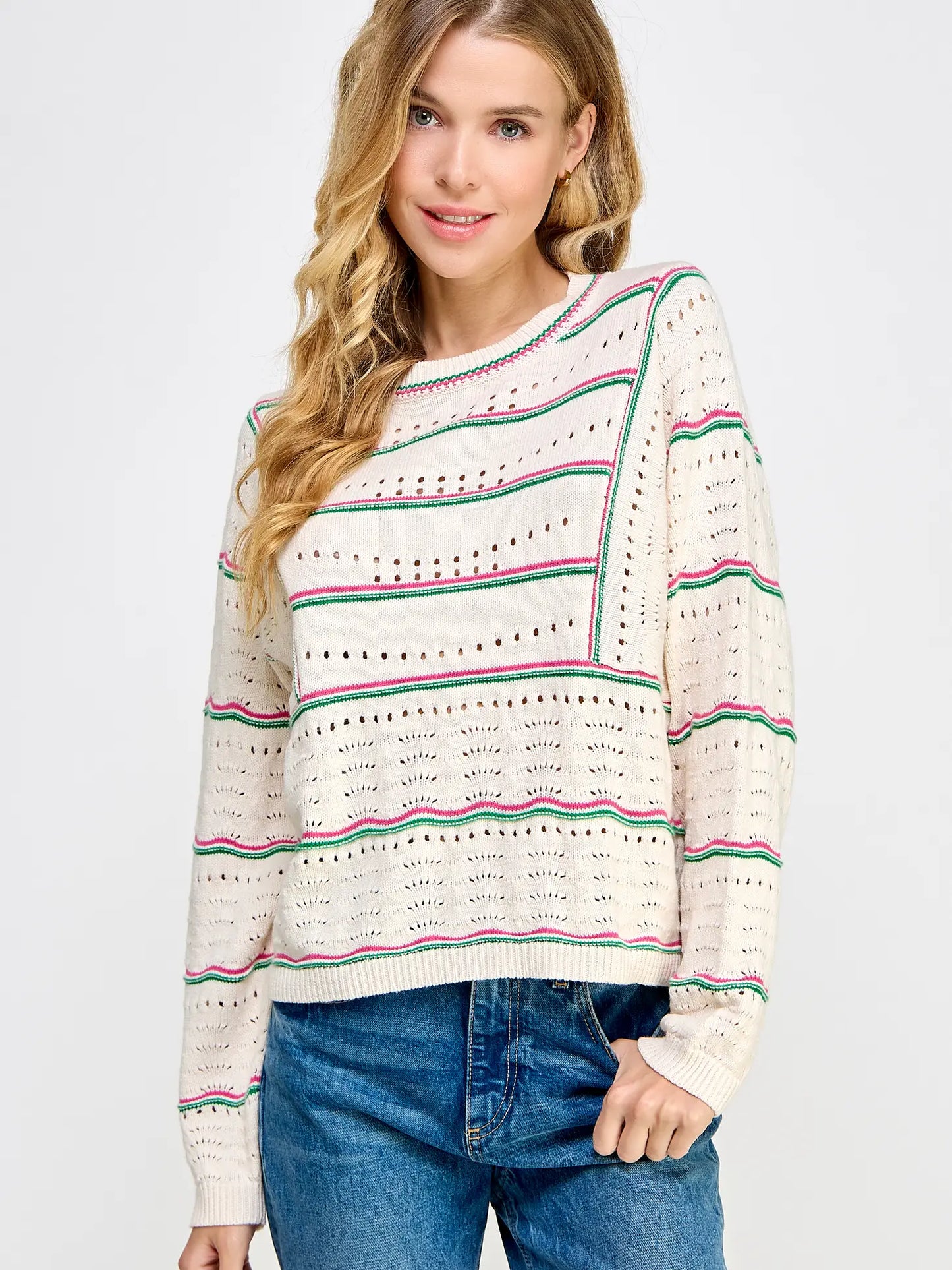 Knitted Stripes Cute