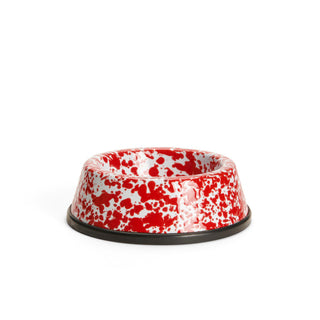 Splatter Red Small Dog Bowl