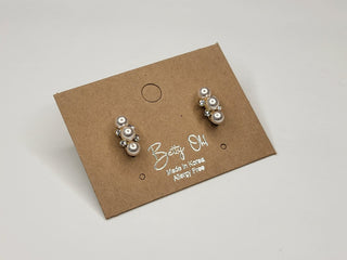Pearl Cluster Earrings
