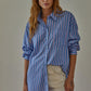 Pink Lagoon Striped Shirt