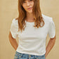 White Crop Tee Shirt