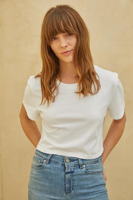 White Crop Tee Shirt