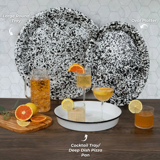 Splatter Large Round Tray