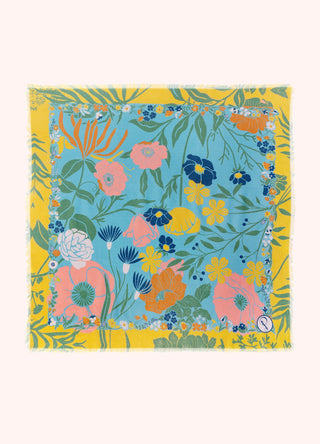 Cotton Bandana - Blue Blooms