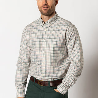 Cooper Plaid Cotton Twill Sport Shirt