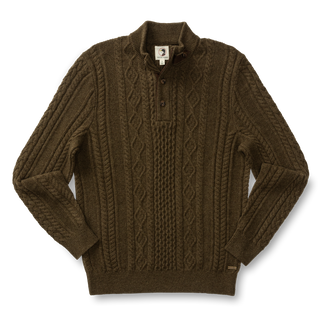 Haines 1/4 Zip Cable Knit Sweater
