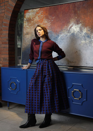 Maya Skirt - Electric Indigo