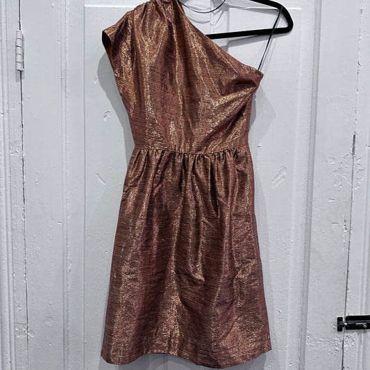 Gold One Arm Cocktail Dress