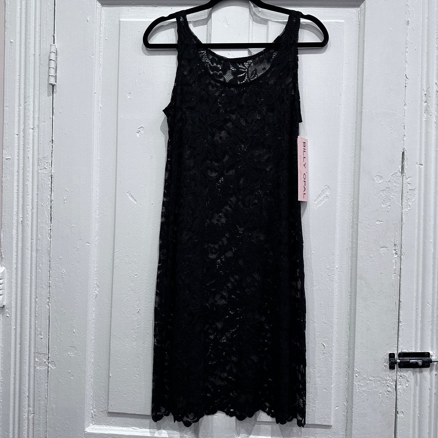 Black Lace Tank Dress