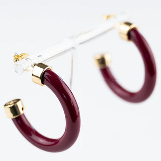 Mini Hoops - Maroon