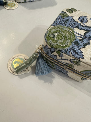 Jewelry Mirror Travel Case Japonica Bird Green