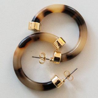 Mini Hoops - Tortoiseshell