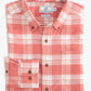 Milton Plaid Intercoastal Flannel Sport Shirt (Heather Mineral Red)