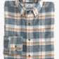 Milton Plaid Intercoastal Flannel Sport Shirt (Heather Dark Denim)