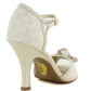 Clarissa cream/gold heel